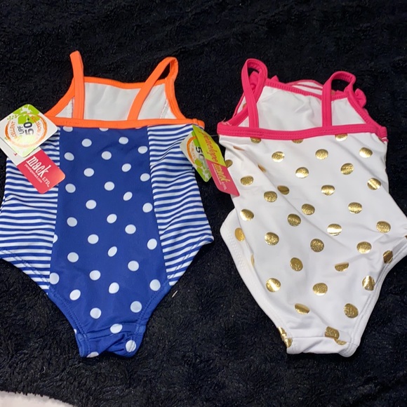 18m girls bathing suit lot of 2. New with tags 2 different patterns! - Picture 4 of 8